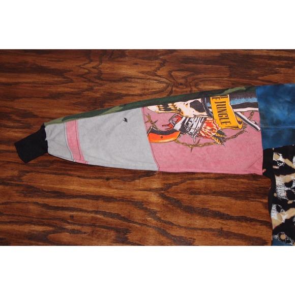 1/1 Reworked Skull Slayer Hoodie, Bleached, Tie dyed Medium, custom hoodie - Picture 5 of 11